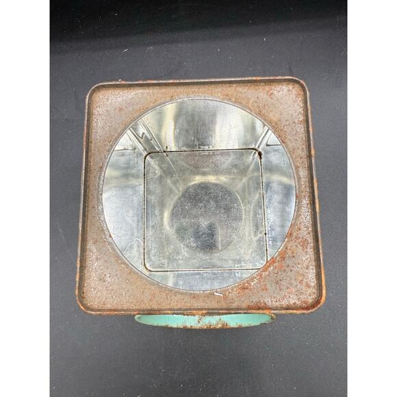 Vintage Waleeco Hard Candy Winter Scene Advertising Tin Can Box - D5 - Picture 7 of 9